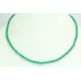 Beautiful NECKLACE Single 1 Line Natural Green Onyx Beads Stones 17.2" inches B40